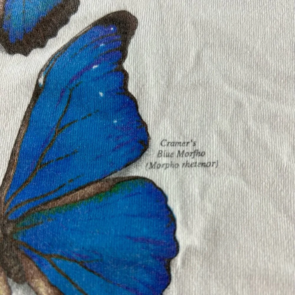 Vintage 90s Butterfly Identification Costa Rica Tee Tucan Tico Wildlife … - Picture 9 of 15